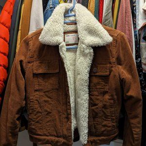 Sherpa-lined Corduroy Jacket